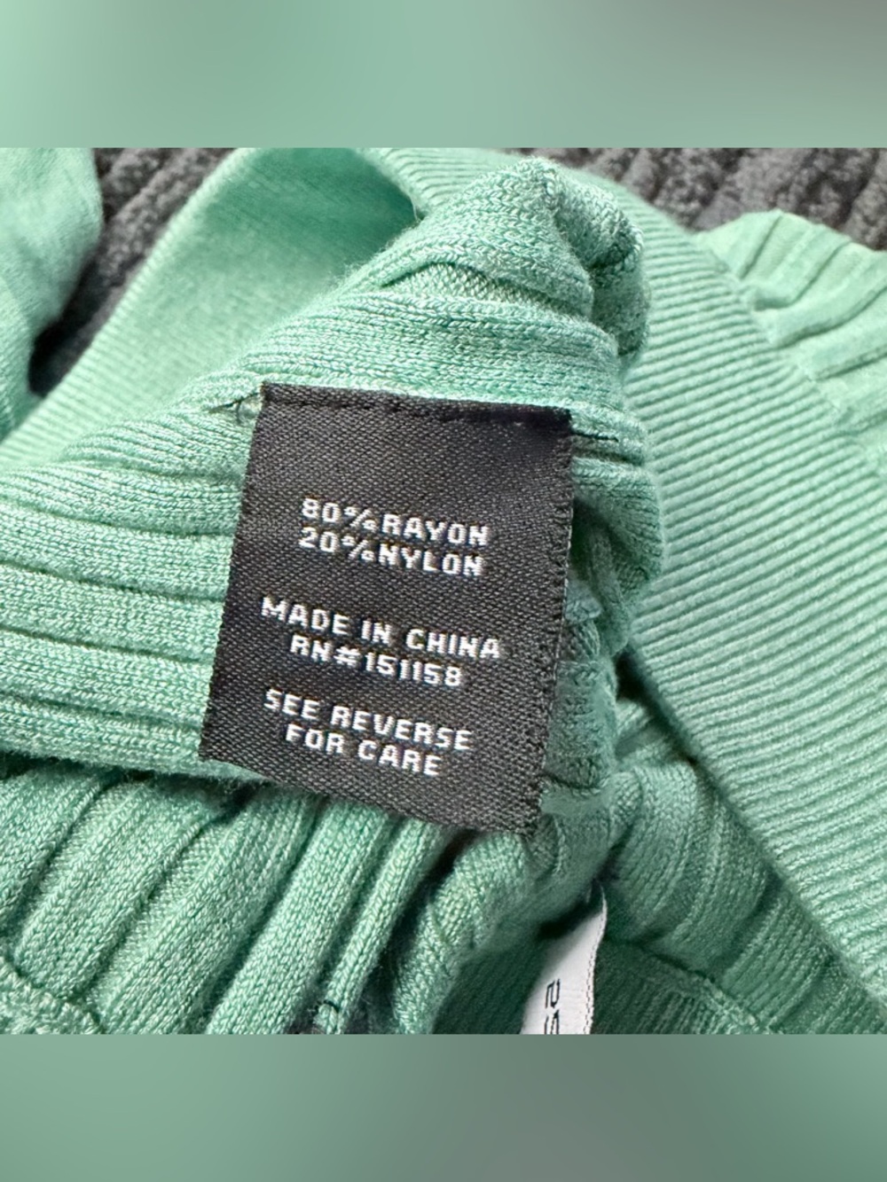 525 America Green Knit Circle Skater Pleated Midi Skit - Picture 5 of 5